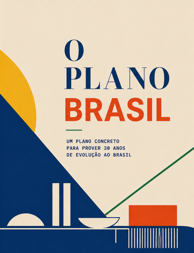 Capa original do livro O Plano Brasil